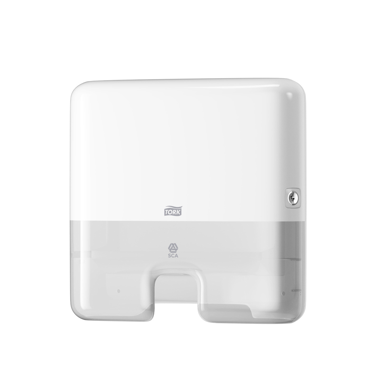 Dispenser servetele Xpress mini Tork alb Z fold capacitate 200 servetele sanito.ro